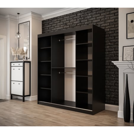 Szafa przesuwna OLDSTYLE T1 180 Czarny / Old Style