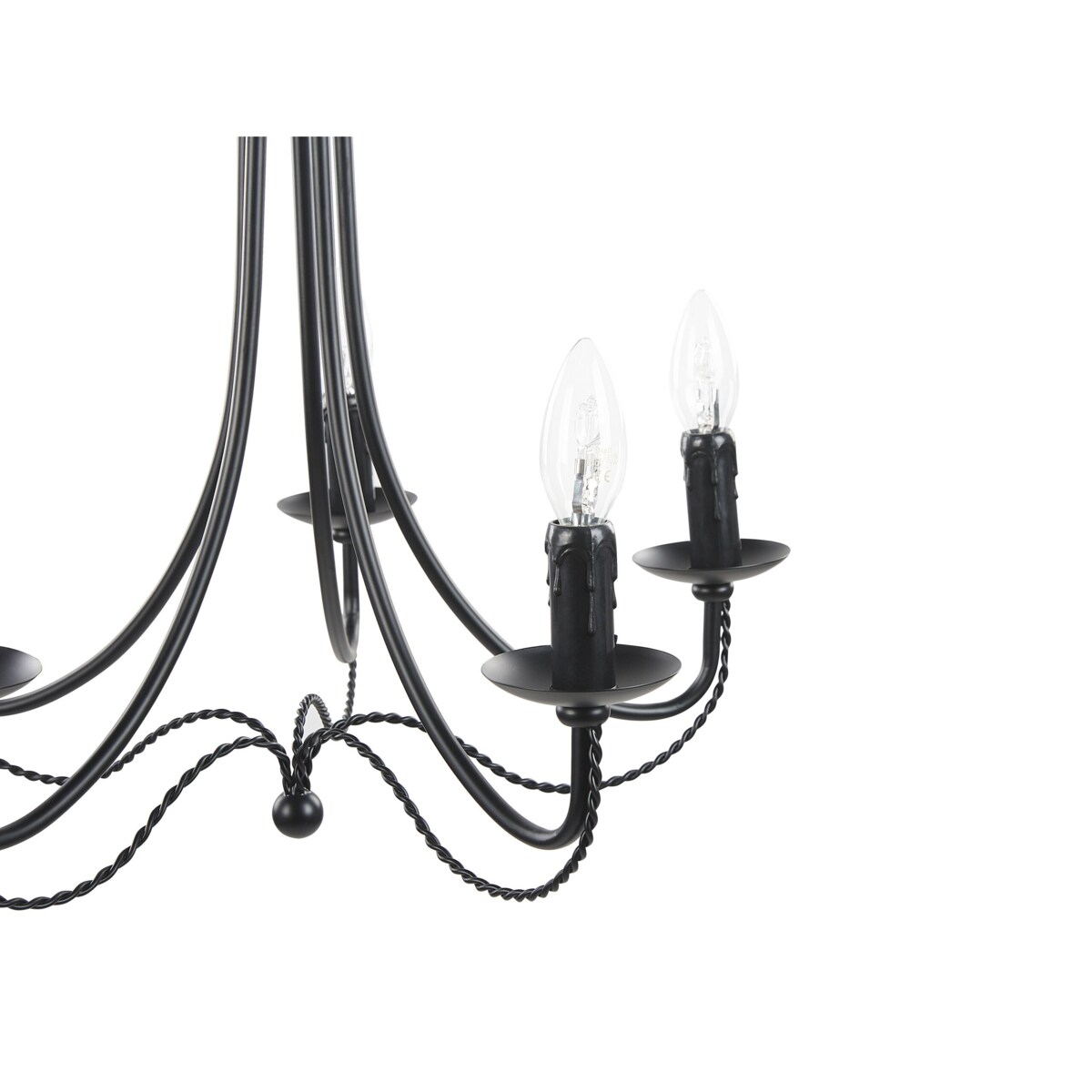 Żyrandol metalowy czarny DABUS