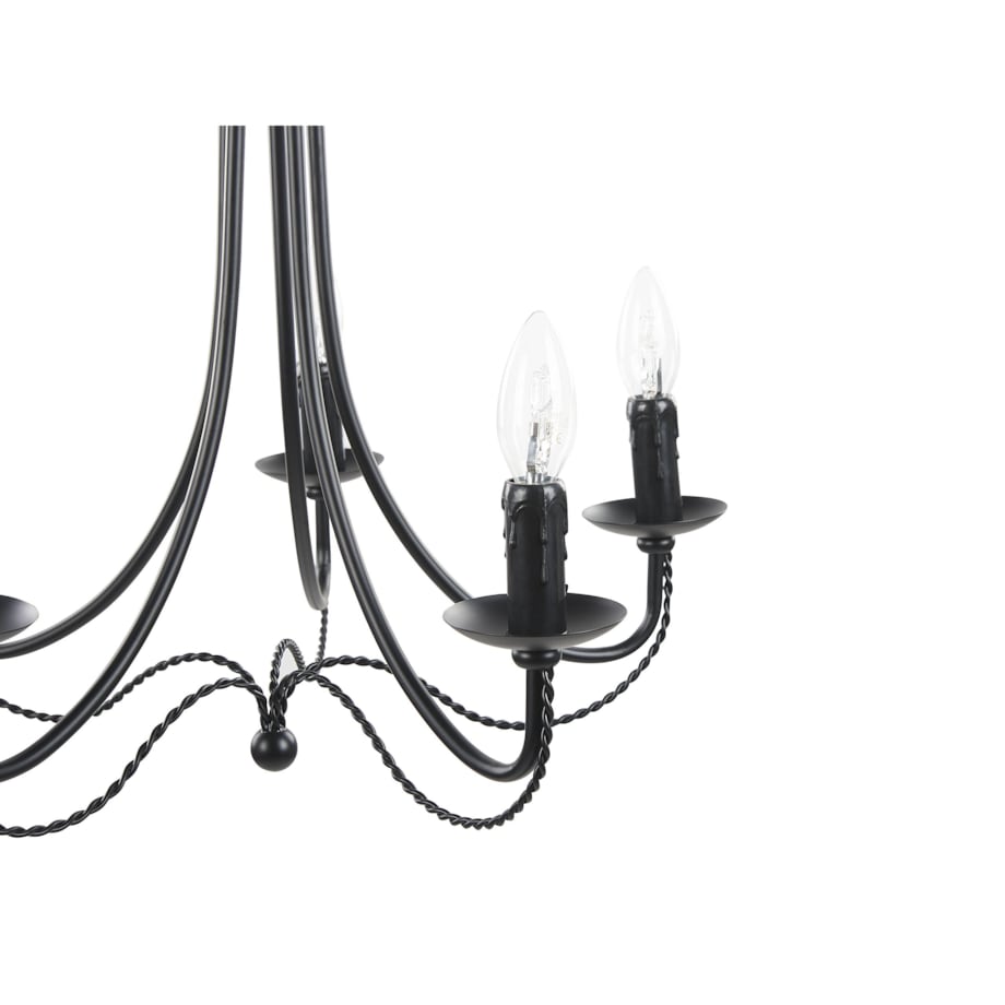 Żyrandol metalowy czarny DABUS