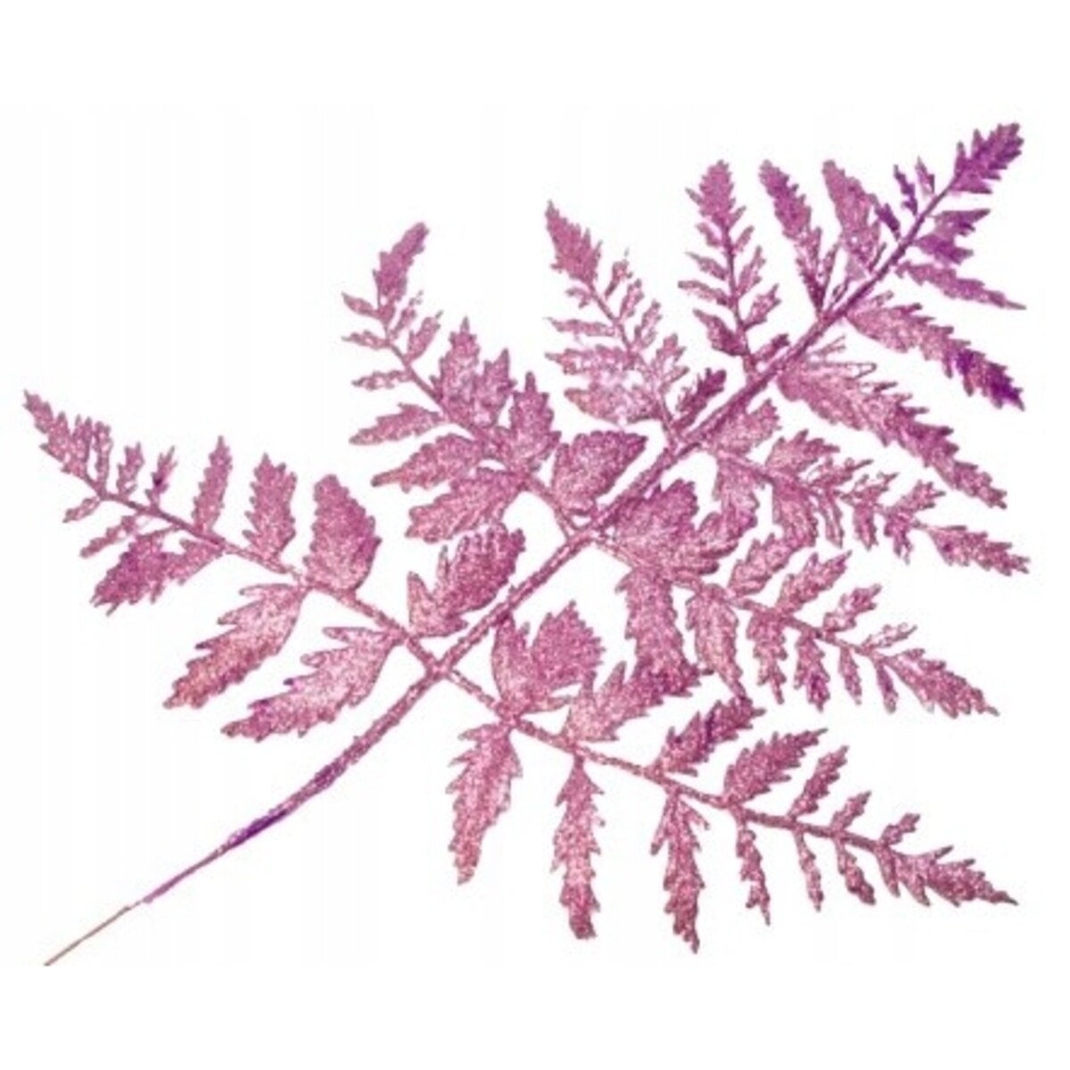 LIŚĆ SZTUCZNY brokatowy fiolet GAŁĄZKA do dekorowania wianka stroika święta