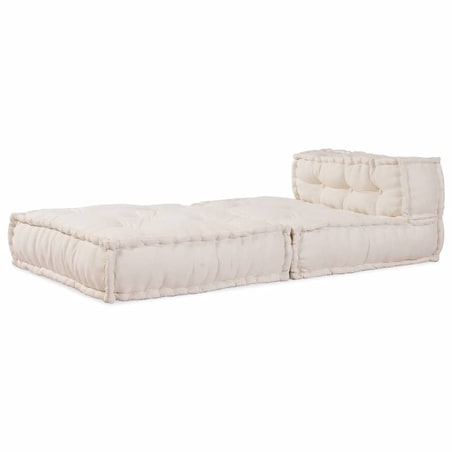 vidaXL Modułowa sofa w kolorze kremowym, 70x70x54, tkanina