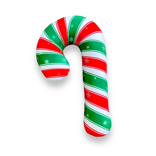 Poduszka Lizak Laska Świąteczna dwukolorowa