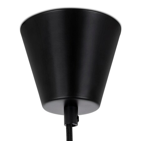 Abażurowa lampa wisząca Capello DW8098/M King Home czarna do pokoju nad stół