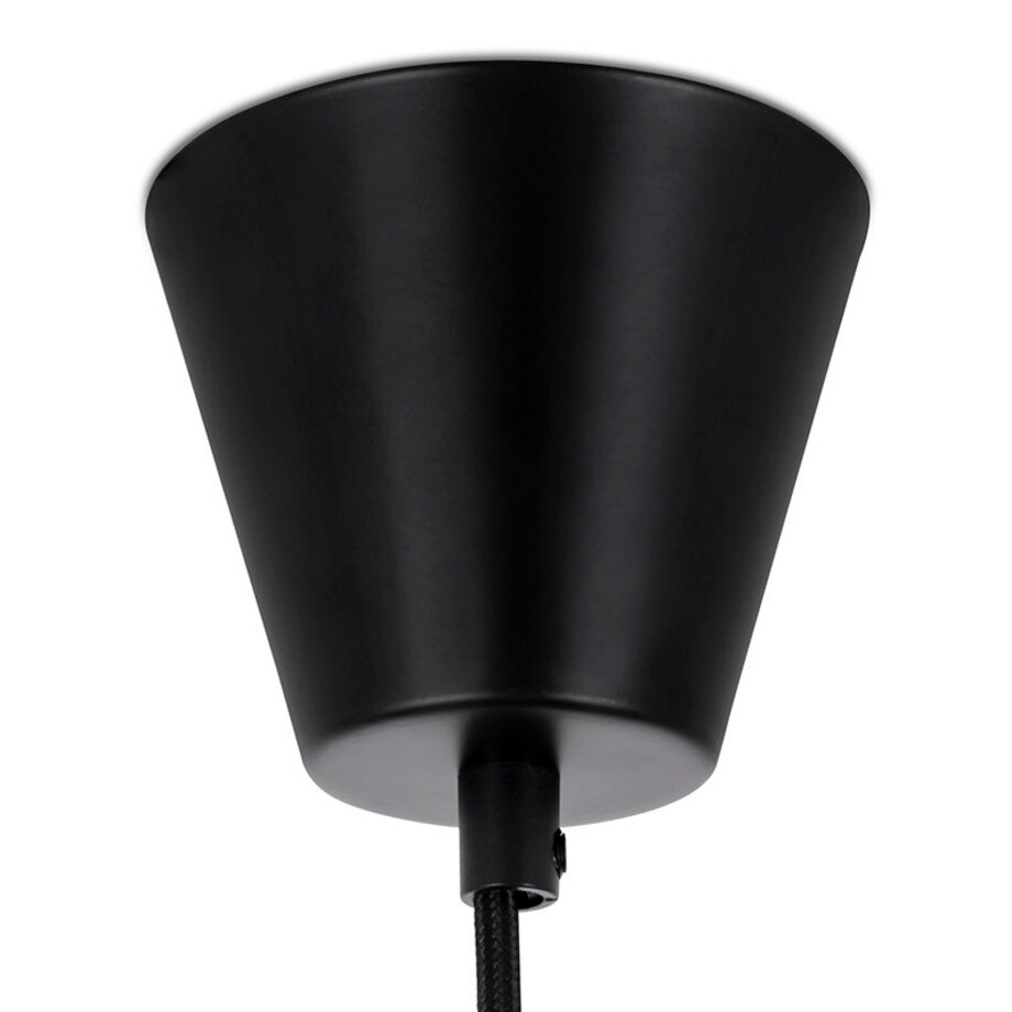 Abażurowa lampa wisząca Capello DW8098/M King Home czarna do pokoju nad stół