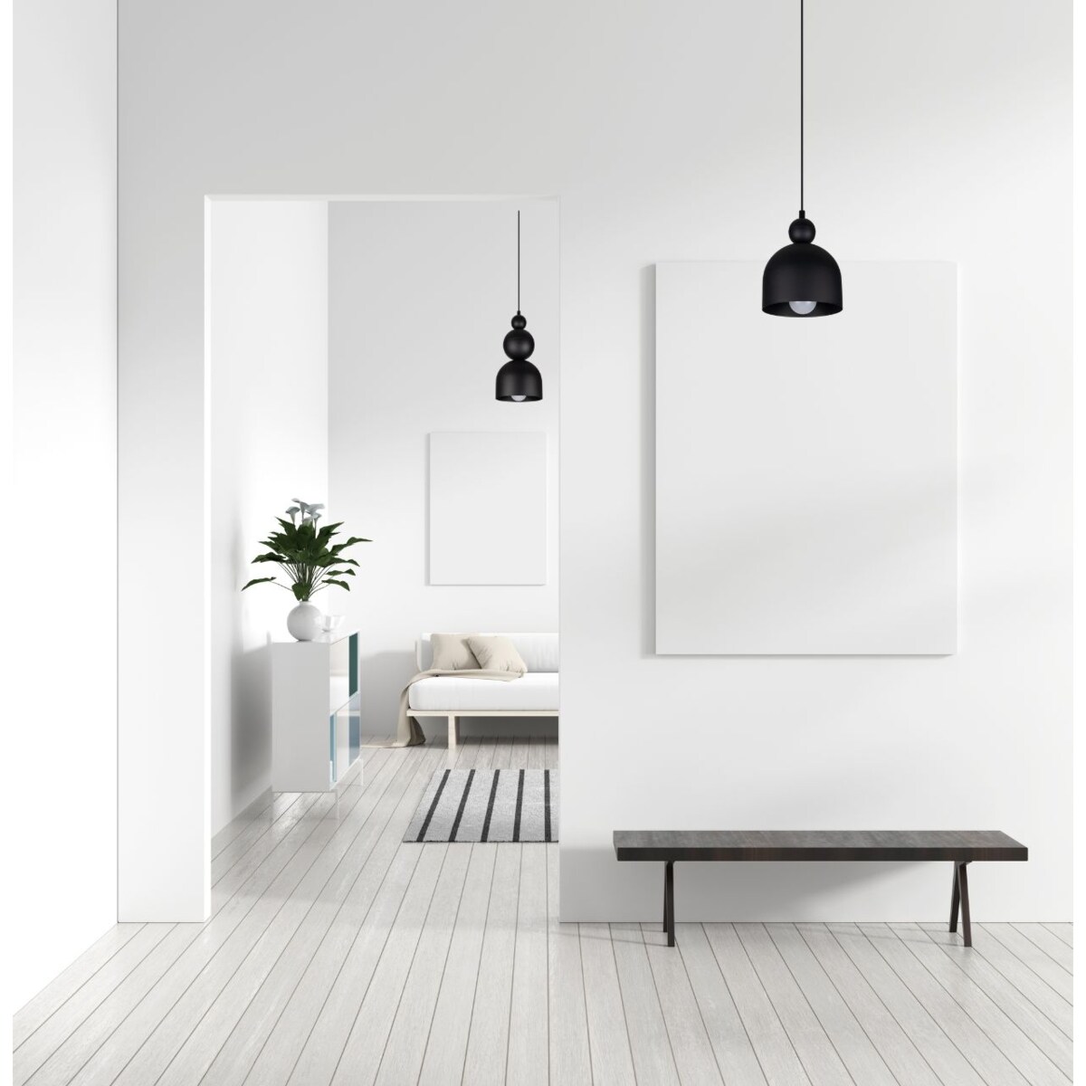 Lampa sufitowa BERYL 0607 HEXE kolor czarny