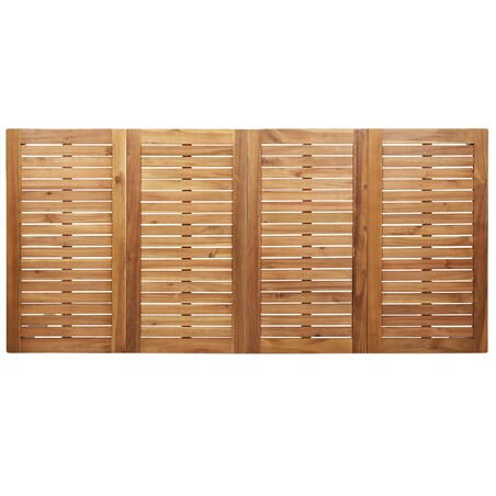 5-częściowy zestaw do jadalni ogrodowej vidaXL z litego drewna tekowego, Stół do jadalni vidaXL na świeżym powietrzu 180x90x75 cm z litego drewna tekowego, Zawiera 4 krzesła ogrodowe vidaXL z litego drewna tekowego i metalu