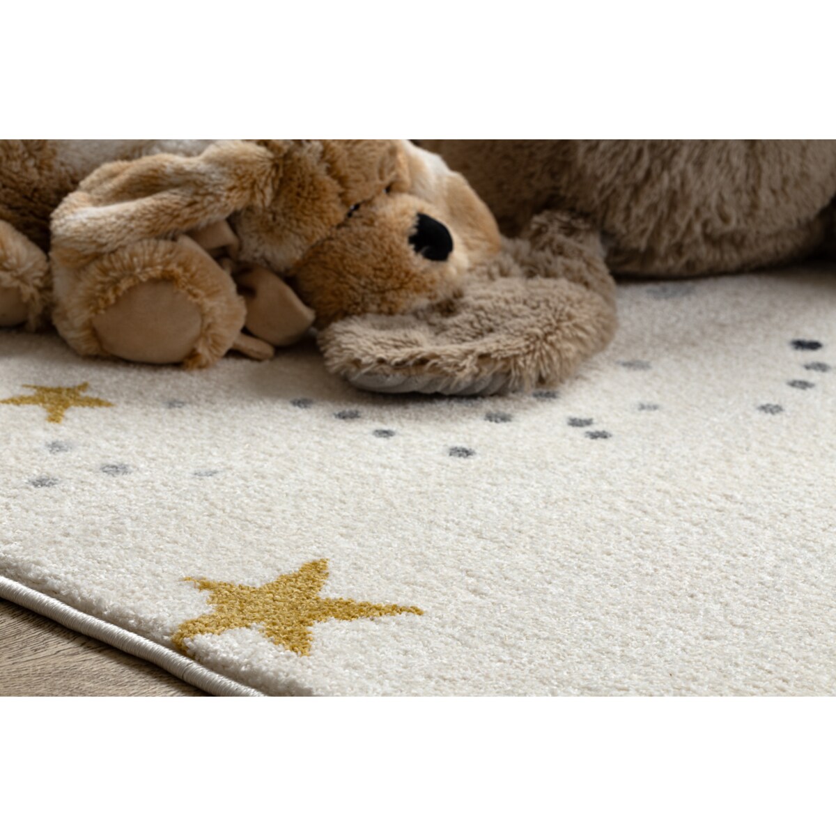 Dywan KIDDO 5308 krem gwiazdki dla dzieci, 160x220 cm