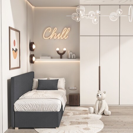 Mesonica Łóżko Cozi, granatowe, 90x200