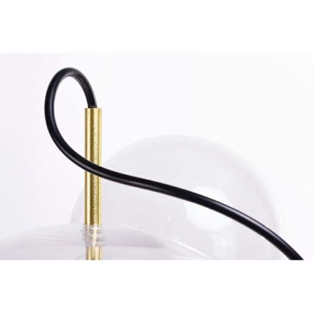 Wisząca lampa nowoczesna Capri LED 14W 3000K przezroczysta złota