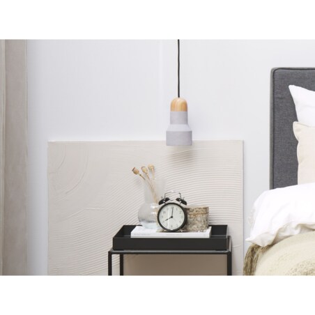 Lampa wisząca betonowa szara APURE