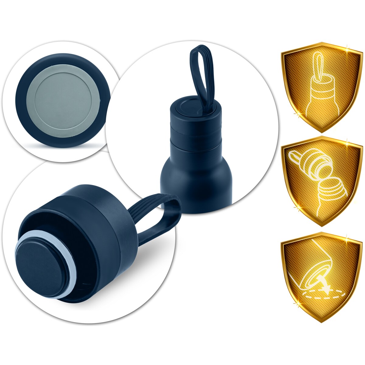 Termos próżniowy turystyczny butelka bidon uchwyt 500ml