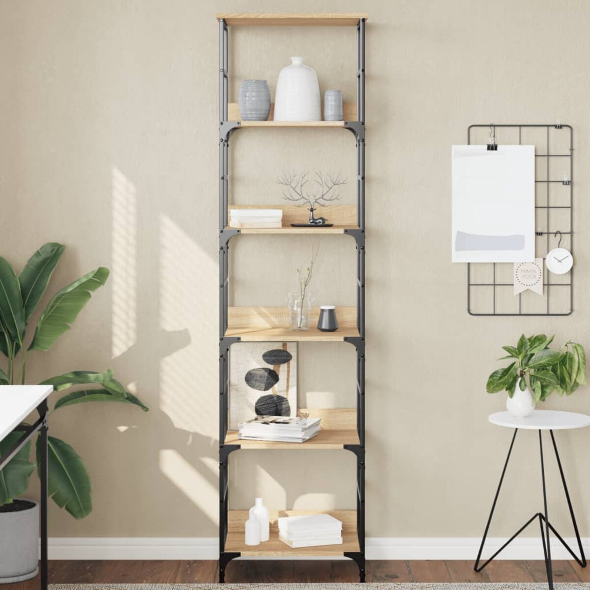 vidaXL Regał na książki Sonoma Oak 50x33x188,5 cm Drewno konstrukcyjne