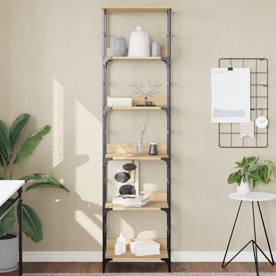 vidaXL Regał na książki Sonoma Oak 50x33x188,5 cm Drewno konstrukcyjne