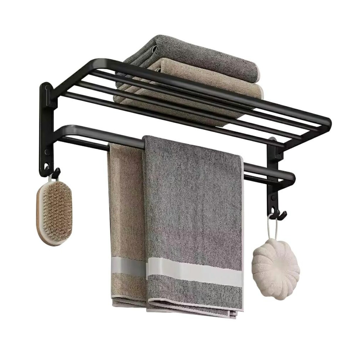 Półka prysznicowa SHP BILIA czarna