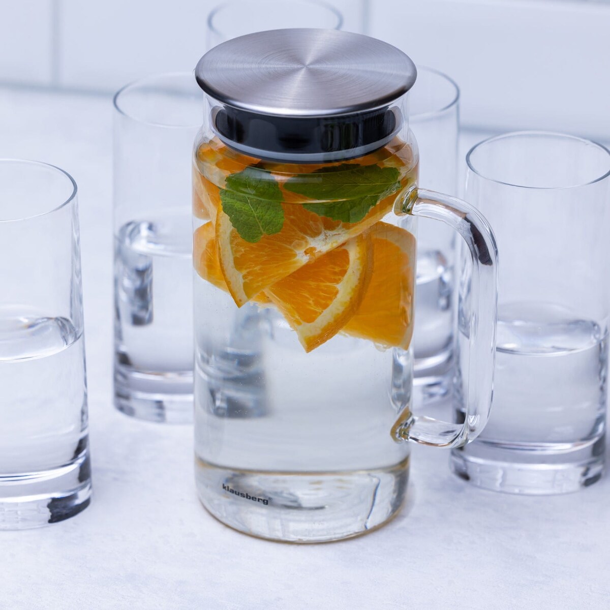 Dzbanek szklany do wody soków lemoniady 1.0L KLAUSBERG