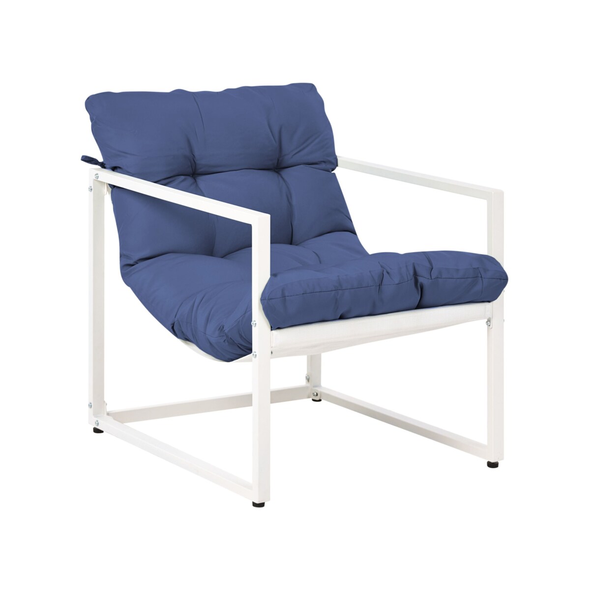 Zestaw ogrodowy ze stolikiem dla 4 osób GARDA Metal Niebieski