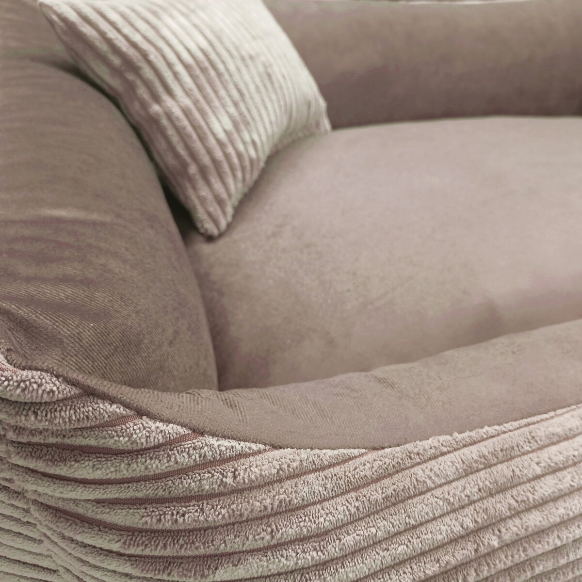 Sztruksowe legowisko dla psa MOLLY, 80x60 cm, Brąz