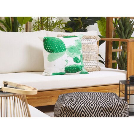 2 poduszki ogrodowe w kaktusy 45 x 45 cm zielony OSTINA