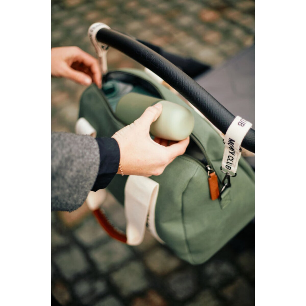 Childhome Torba do wózka Mommy Club Signature Green