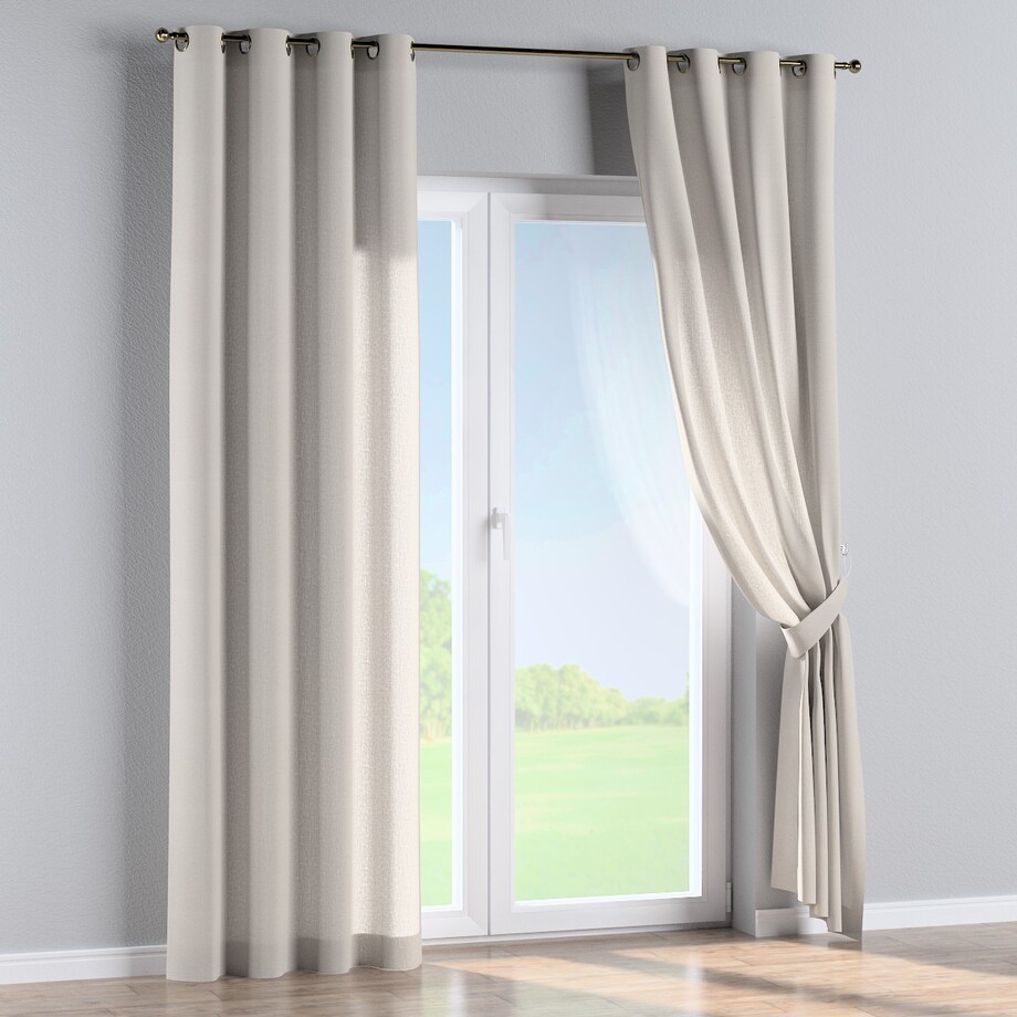 Zasłona na kółkach 1 szt. 130x260 szaro-beżowy