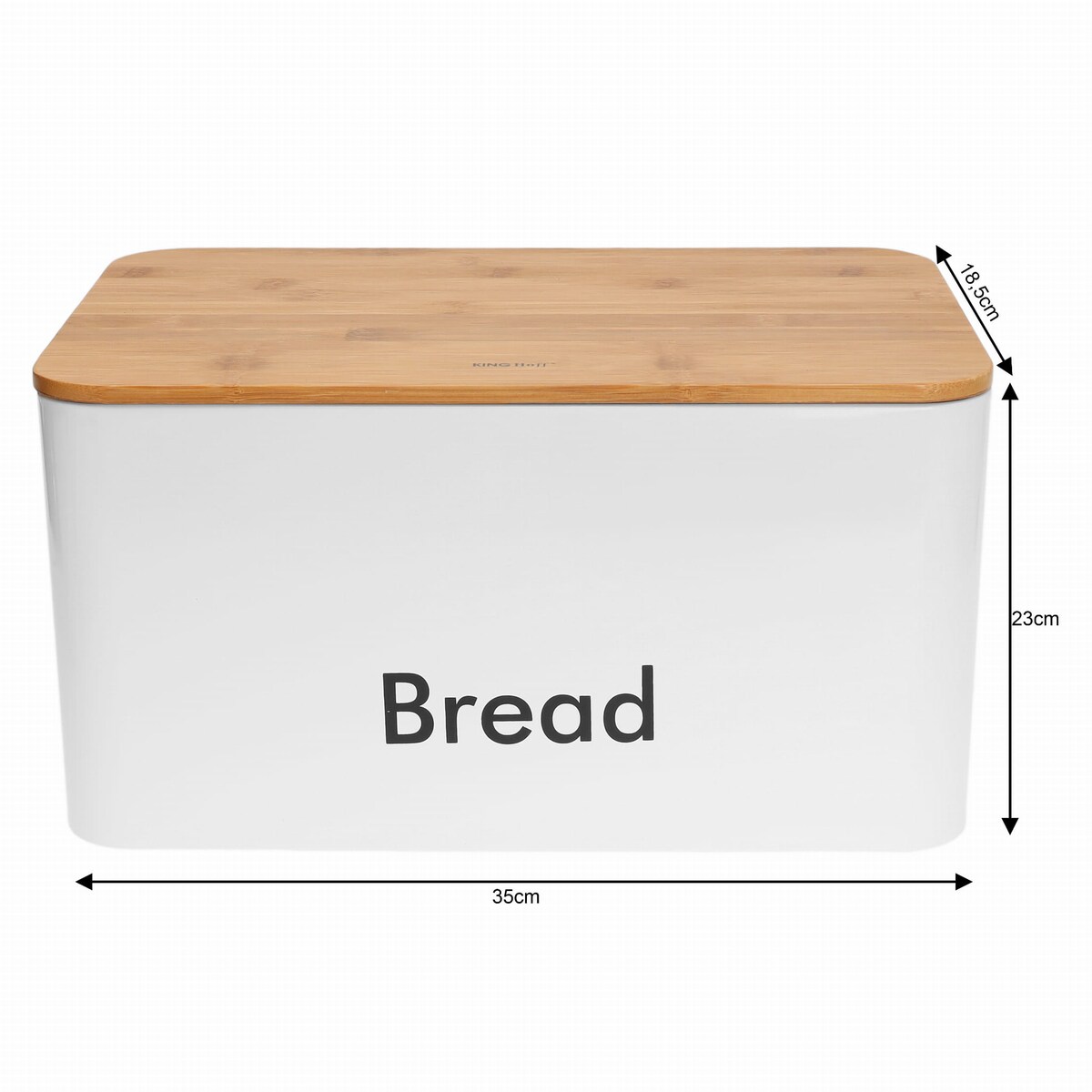 Chlebak w zestawie z 3 pojemnikami biały KINGHOFF