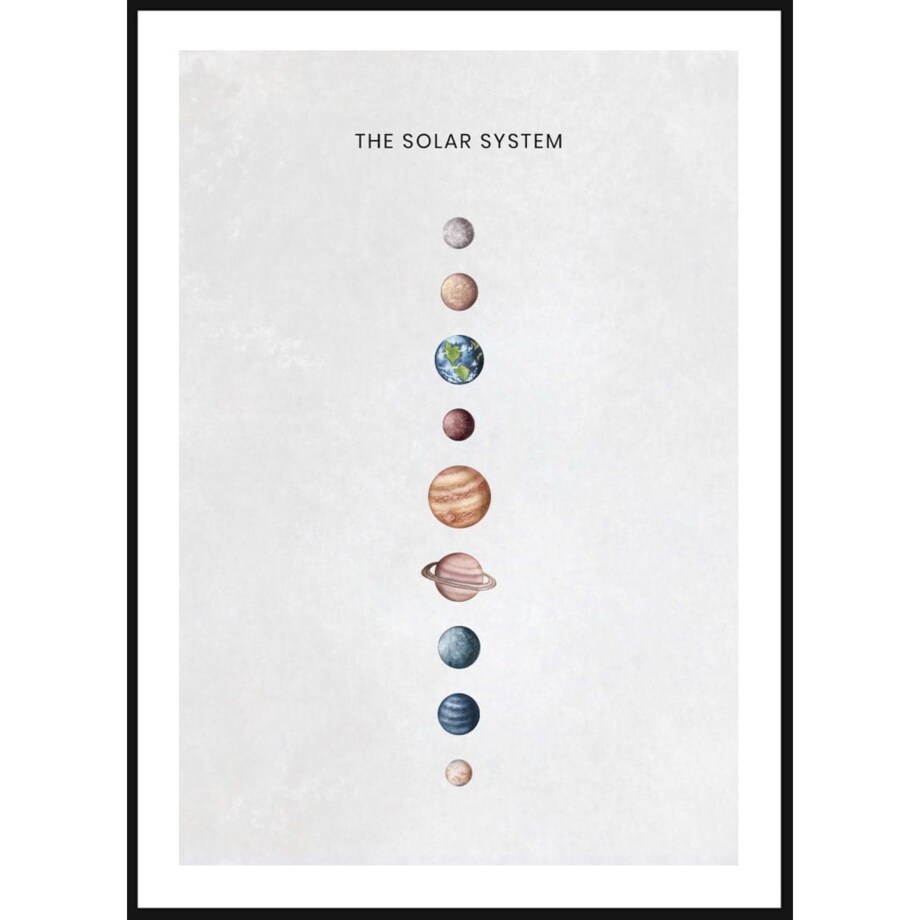 Poster Story, Plakat, Obraz - Układ Słoneczny, wymiary 30 x 42 cm