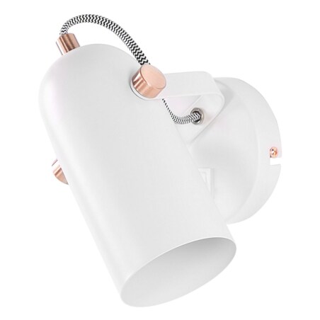 Lampa spot metalowa biała TYRIA