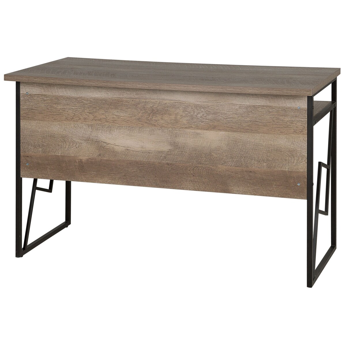 Biurko z półką 120 x 60 cm ciemne drewno FORRES