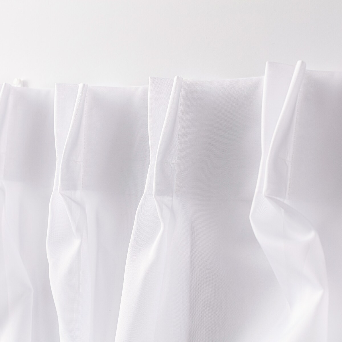 Firana na haczykach flex podwójnych 300x265 biały