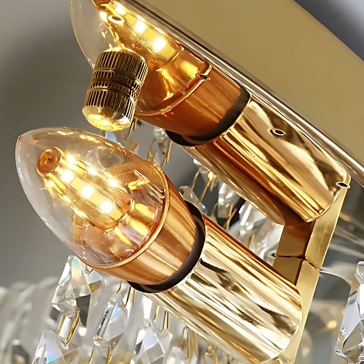 Lampa Sufitowa App1729-8C 60Cm Złoty, Szkło