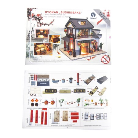 Miniaturowy domek DIY - Sushi & ramen ryokan - Smaki Azji