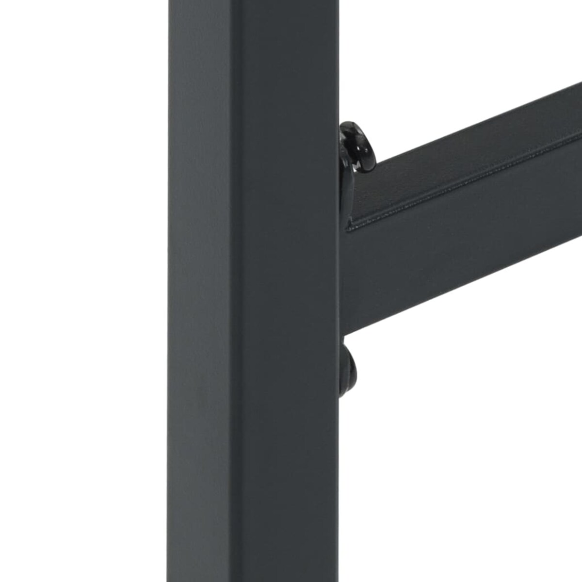 vidaXL Stołki barowe, 4 szt., czarne, 38x38x80 cm, malowana stal