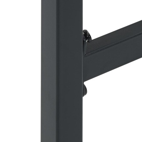 vidaXL Stołki barowe, 4 szt., czarne, 38x38x80 cm, malowana stal