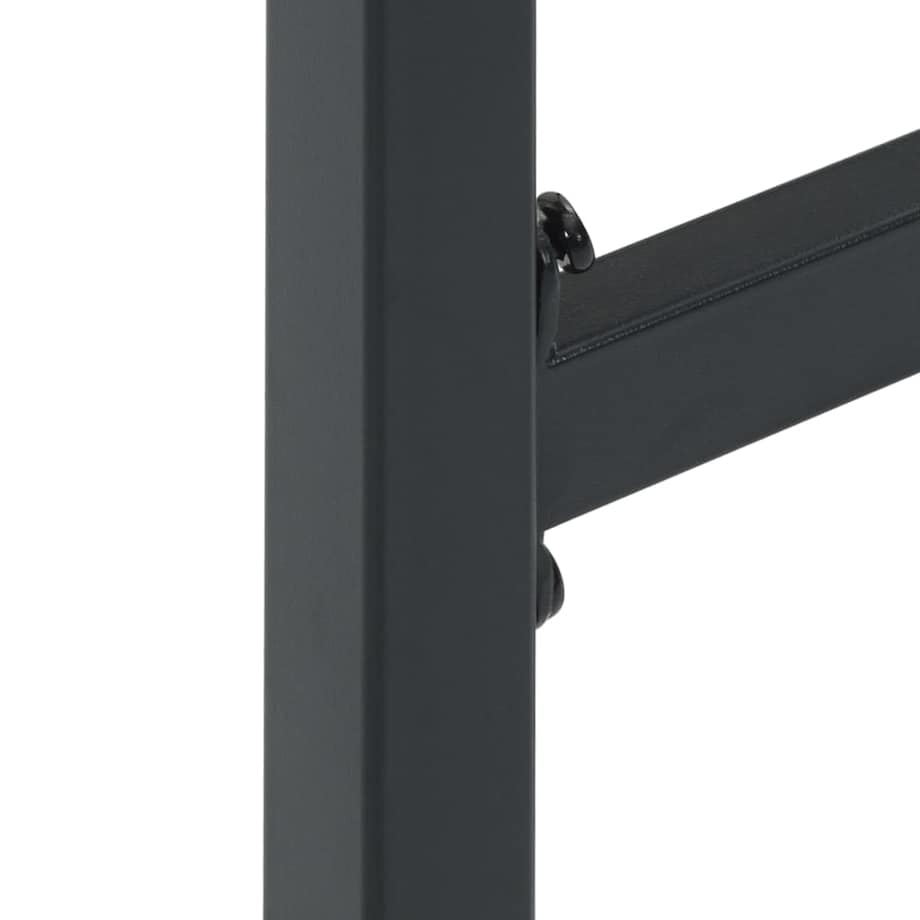 vidaXL Stołki barowe, 4 szt., czarne, 38x38x80 cm, malowana stal