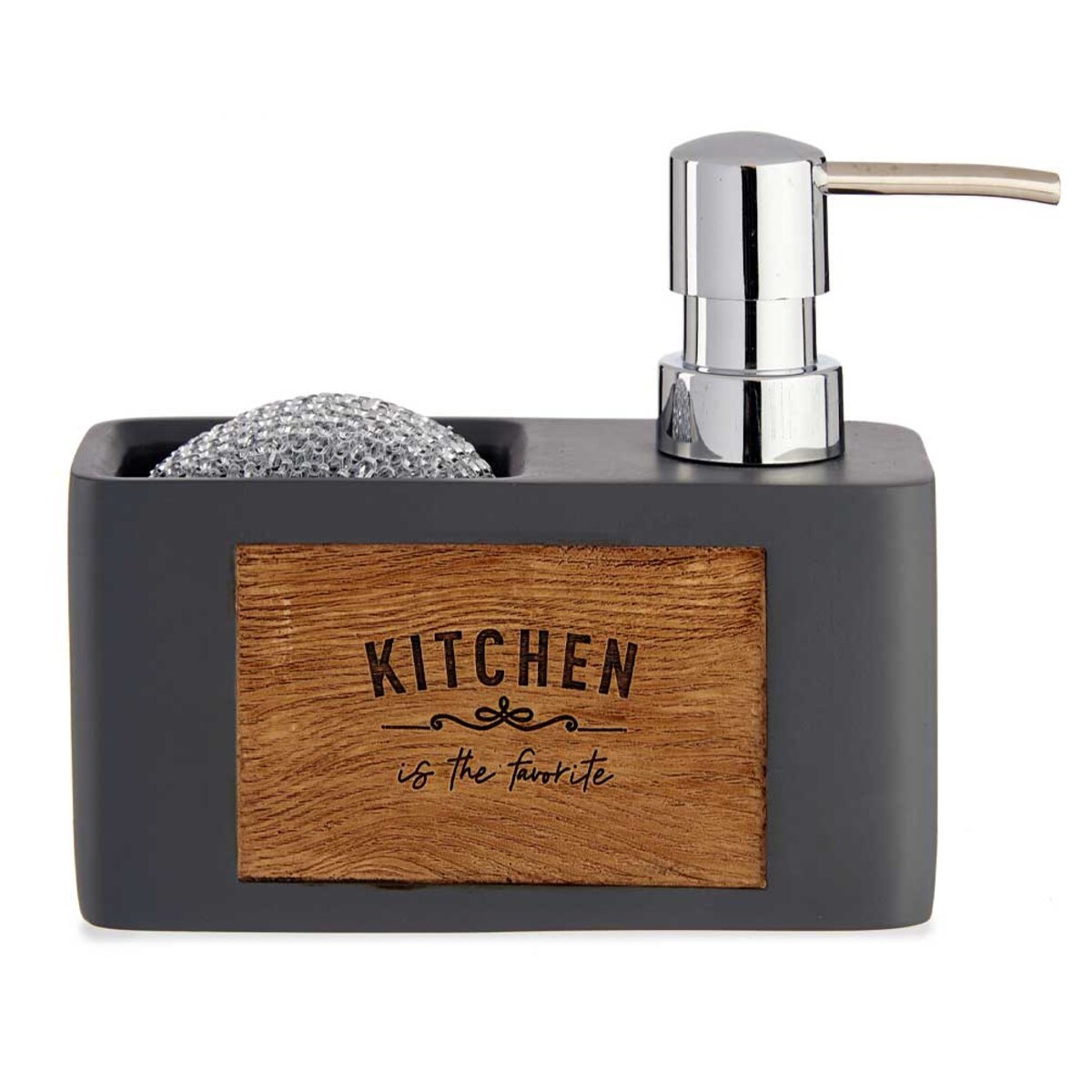 Dozownik kuchenny z miejscem na gąbkę