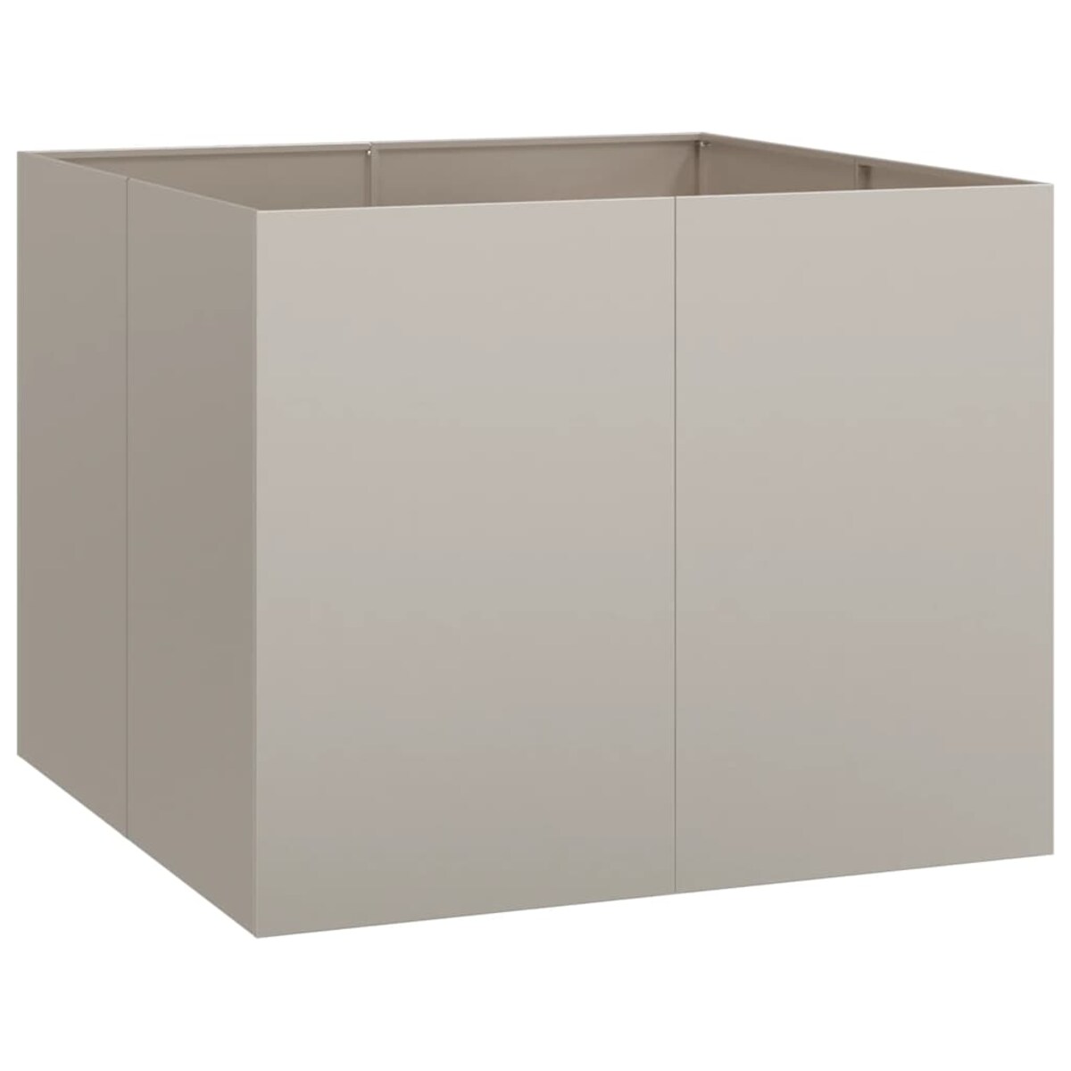 vidaXL Doniczka Rusty 100x100x80 cm Stal nierdzewna