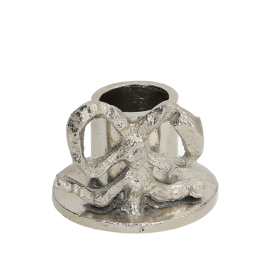 Świecznik Glint 5x5x4 cm boże narodzenie, święta, świąteczne, srebrny, 5x5x4 cm