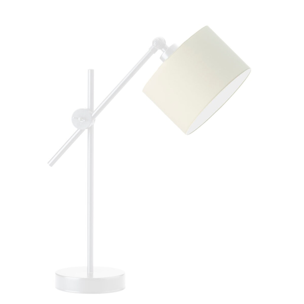 Lampka nocna przegubowa na biurko lampa biurkowa regulowana LED z abażurem walec MODERN
