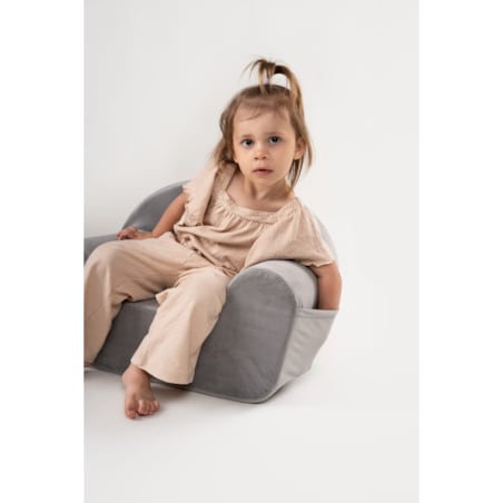 Piankowy fotelik - szary