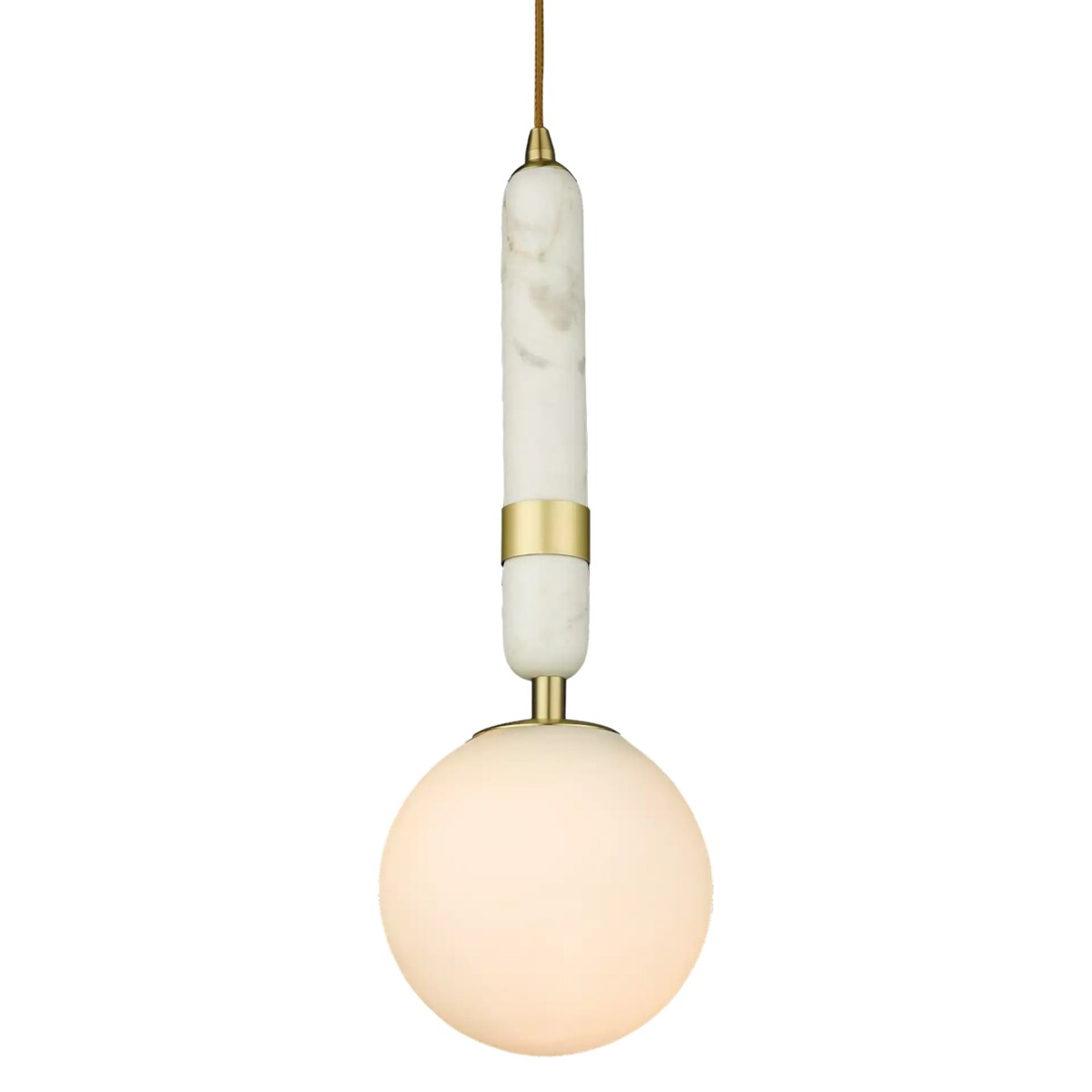 Wisząca lampa La Spezia P01329BR Cosmolight nowoczesna kula szklana do salonu