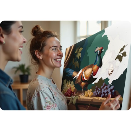 Malowanie po numerach obraz z ramą 40x50 Bażant Massido