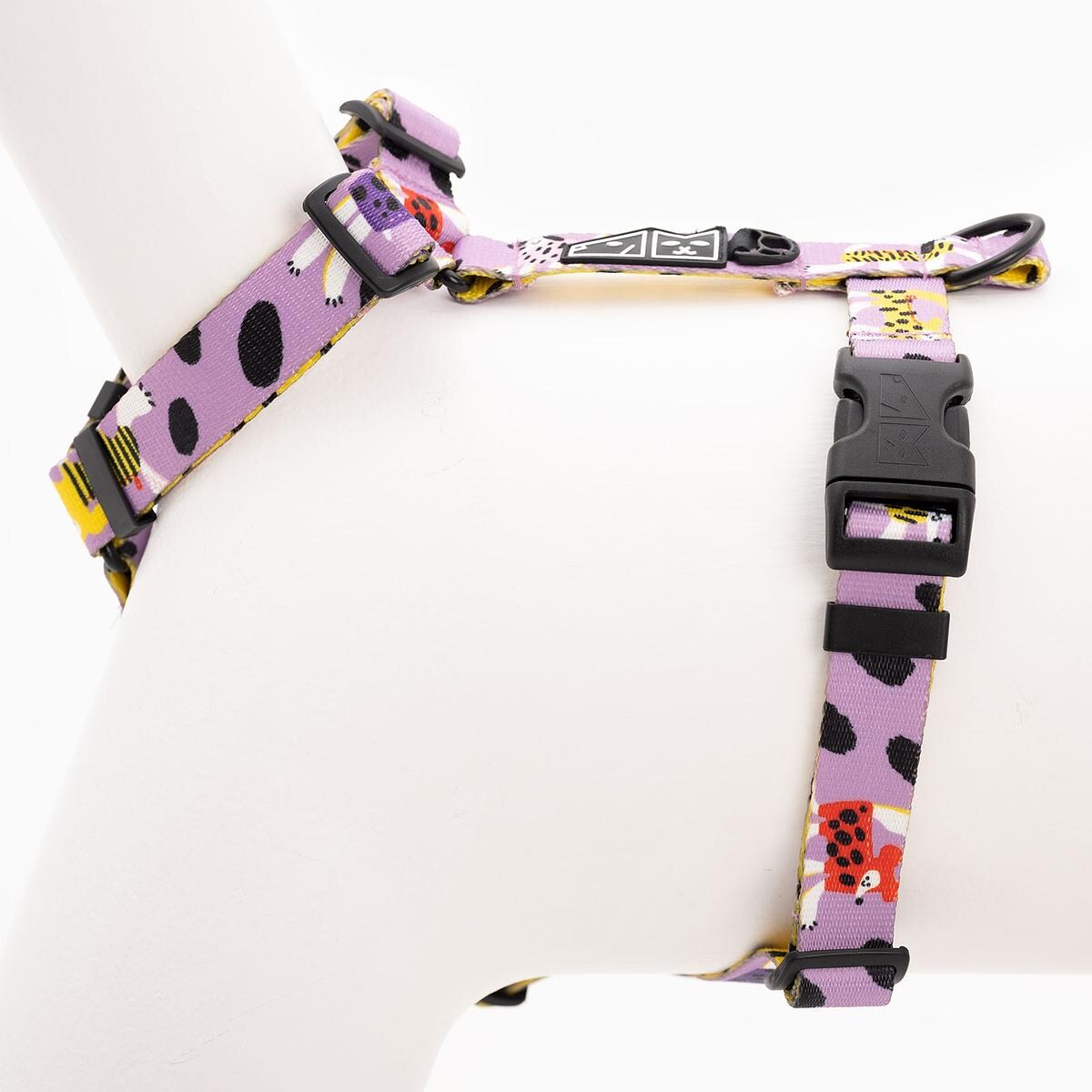 Szelki dla psa lub kota typu guard "Pieski floreski" - Szerokość taśmy: 15mm, Rozmiar: XXS