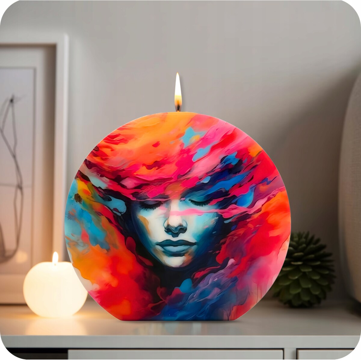 Świeczka Sojowa Prezent dla Żony Teściowej Świeca Ozdobna Bezzapachowa