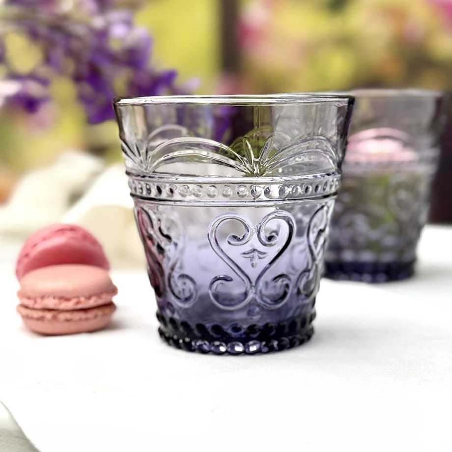 VILLA ITALIA Szklanka ametystowa 250 ml 9 cm FIORINO