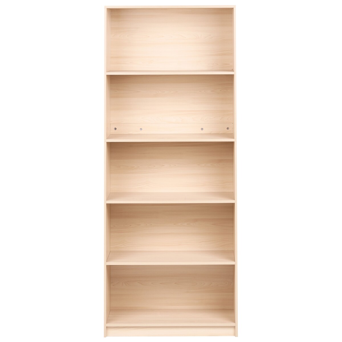 Regał na książki 5 półek ZEHNA 195 cm Jasnobrązowy