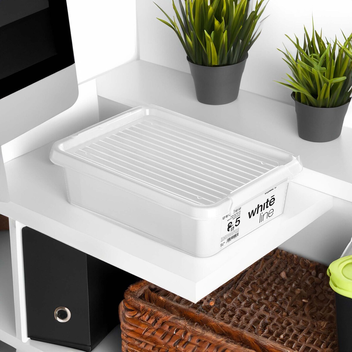 Pojemnik Plastikowy Pudełko Z Pokrywą Do Przechowywania Box Organizer 8,5L