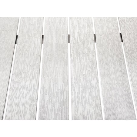 Stół ogrodowy VERNIO 180 cm 90 cm Metal Biały