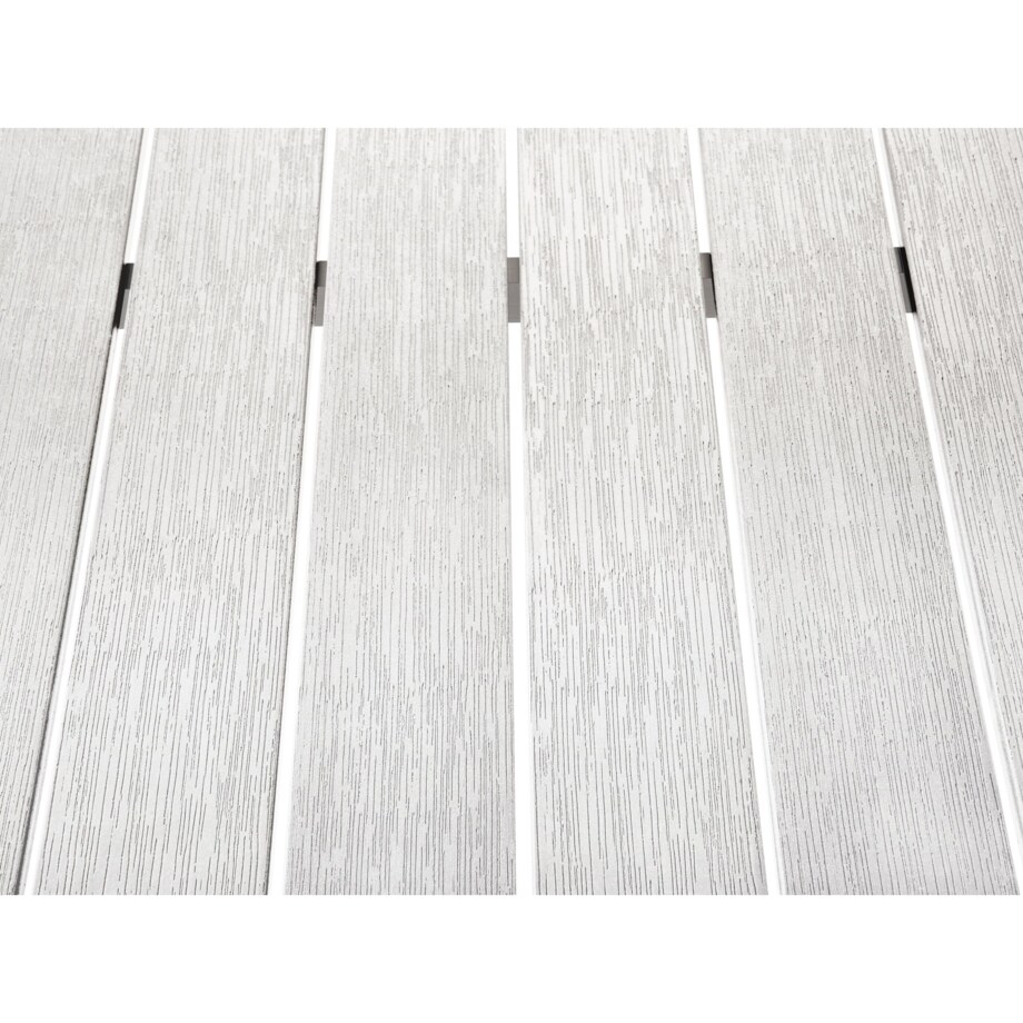 Stół ogrodowy VERNIO 180 cm 90 cm Metal Biały
