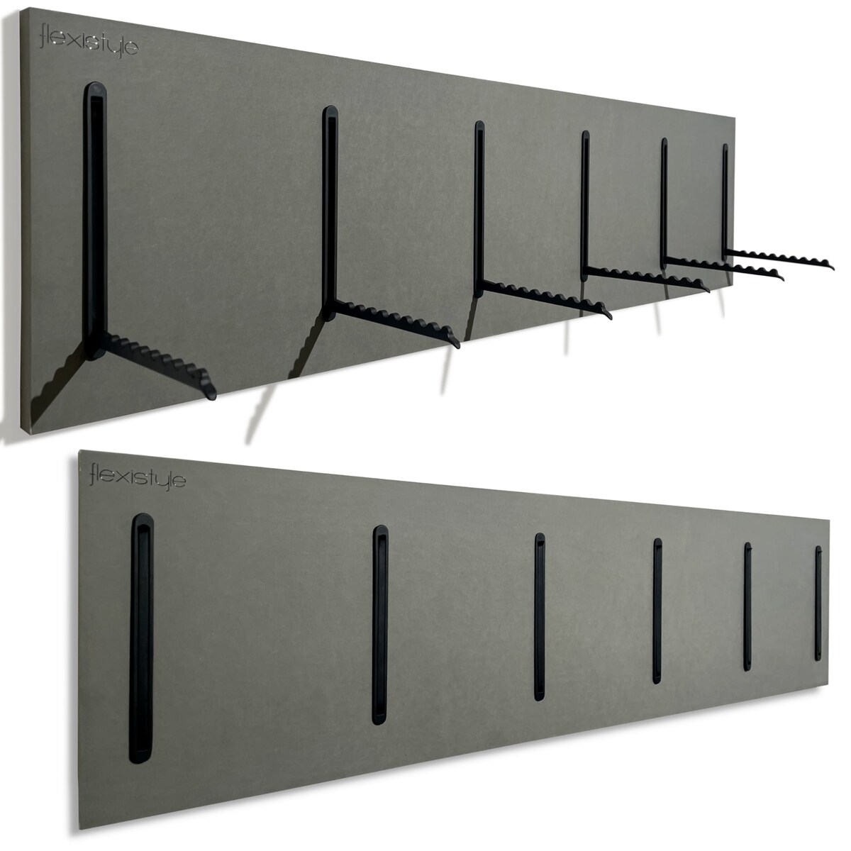 Wieszak na Ubrania szary 25x100cm na kurtki