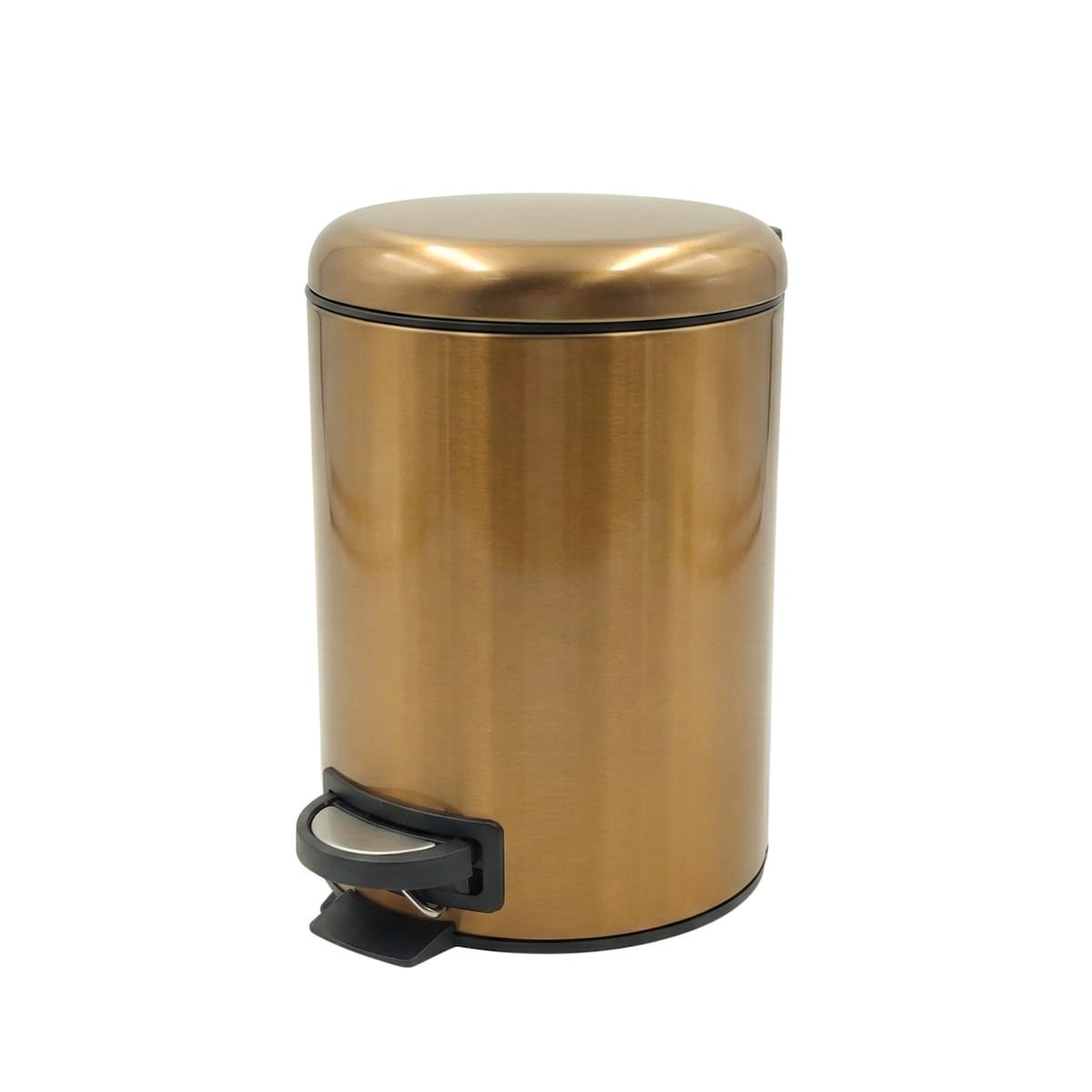 Kosz łazienkowy STEG z wolno opadającą pokrywą, wyciągany pojemnik, 3 l